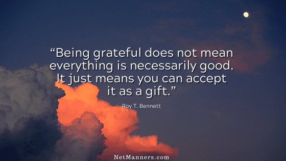 Accept Gratitude with Grace