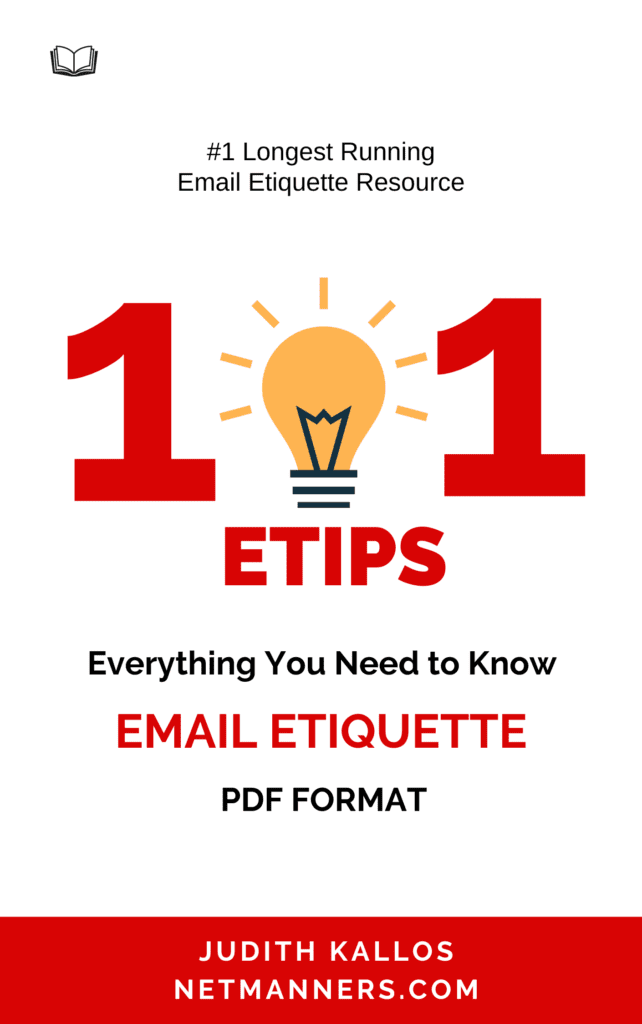 101 Email Etiquette eTips