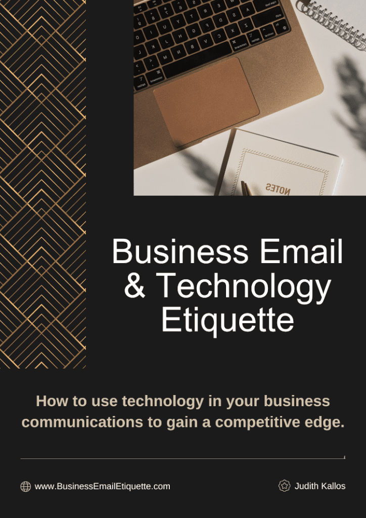 Business Email and Technology Etiquette eBook